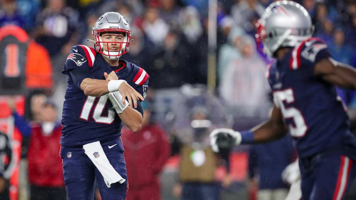 New England Patriots quarterback Mac Jones