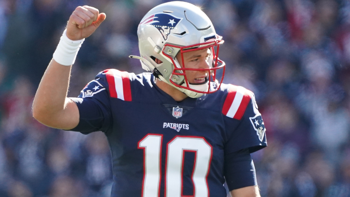 New England Patriots quarterback Mac Jones