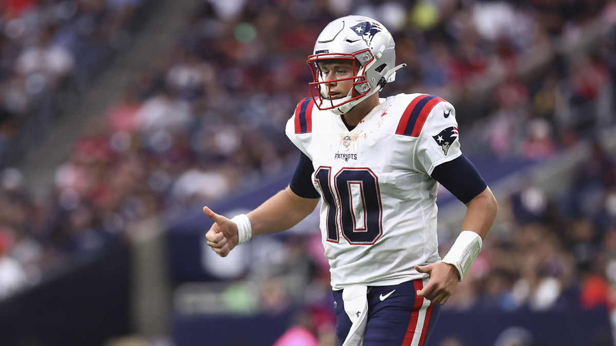 New England Patriots quarterback Mac Jones