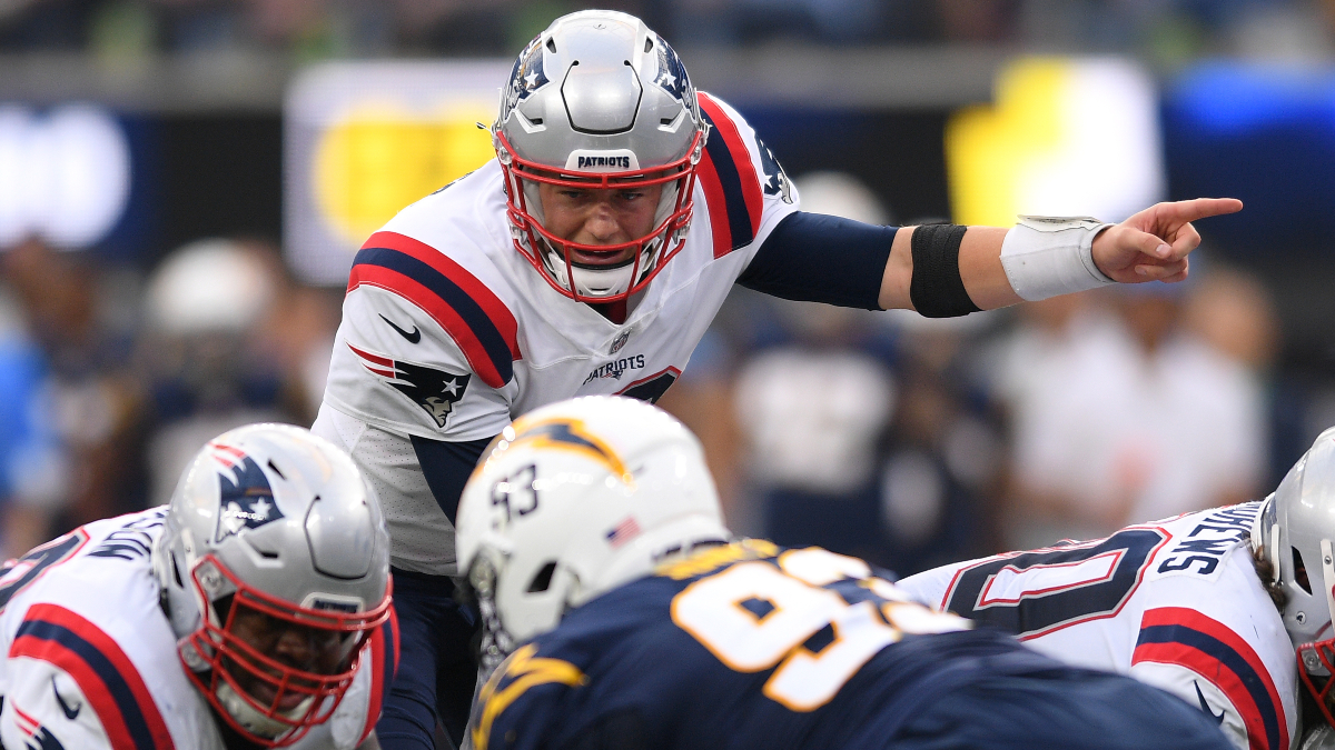 New England Patriots quarterback Mac Jones