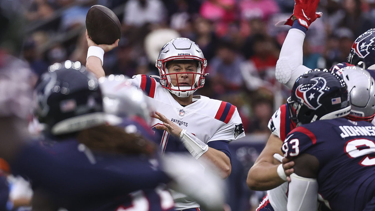 New England Patriots quarterback Mac Jones