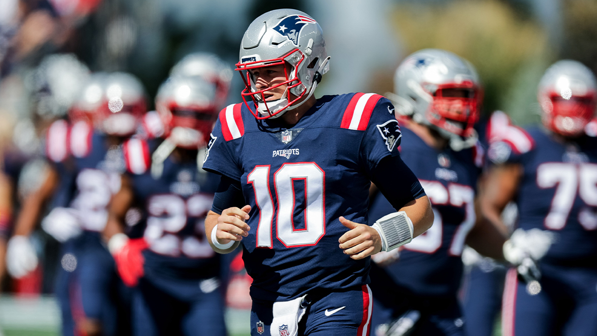 New England Patriots quarterback Mac Jones