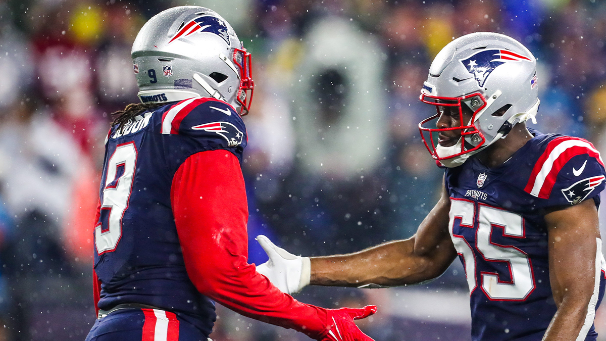 New England Patriots linebackers Matt Judon and Josh Uche
