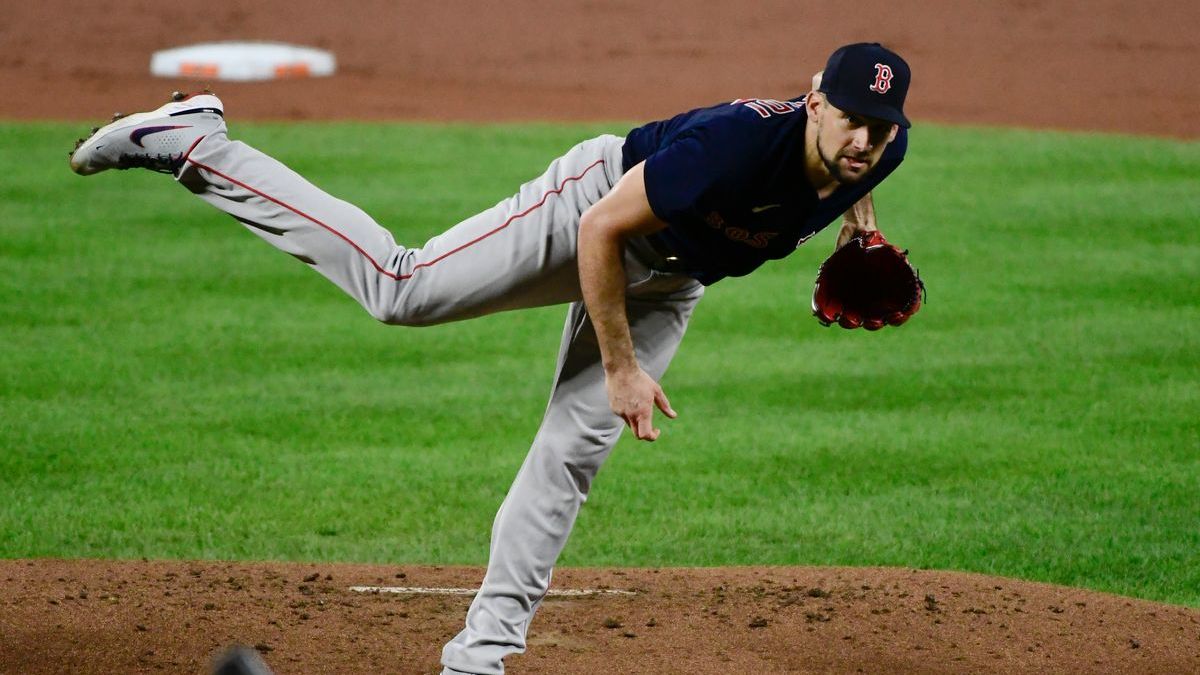 Boston Red Sox pitcher Nathan Eovaldi