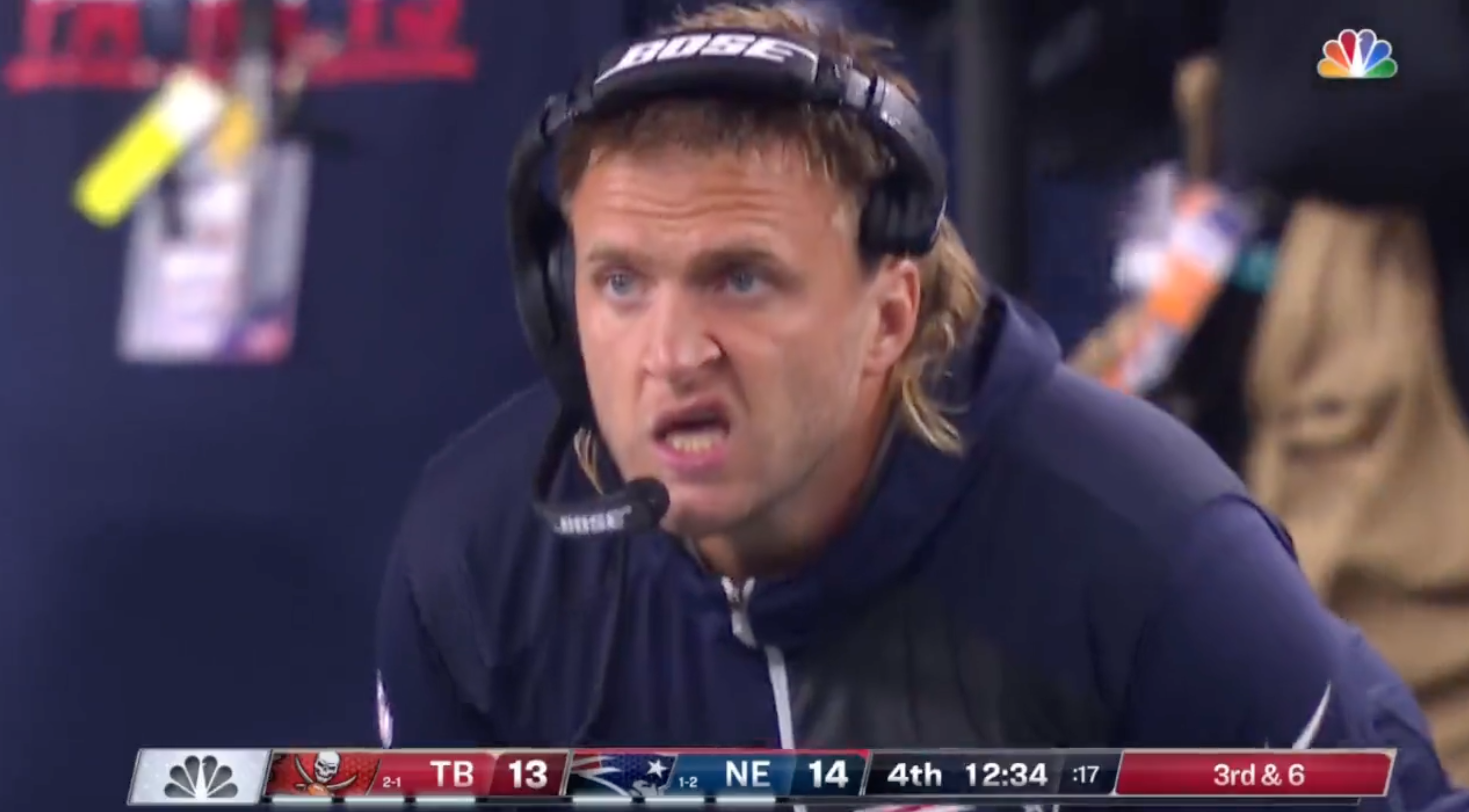 New England Patriots outside linebackers coach Steve Belichick
