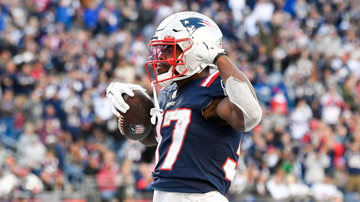 New England Patriots running back Damien Harris
