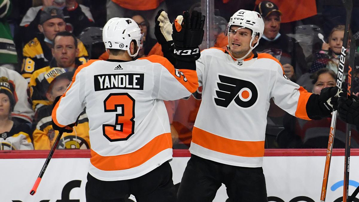 Philadelphia Flyers left wing Scott Laughton