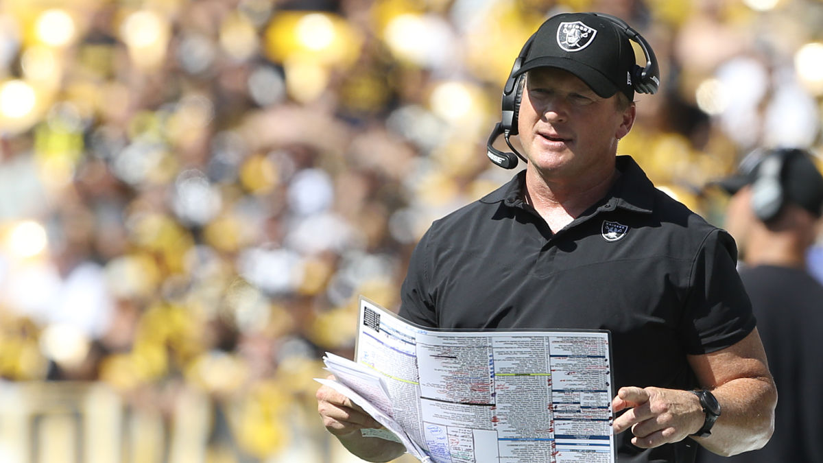 Las Vegas Raiders head coach Jon Gruden
