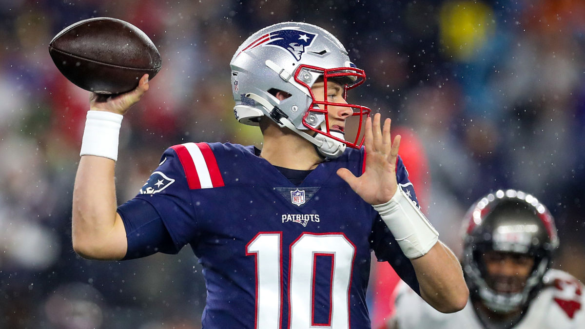 New England Patriots quarterback Mac Jones