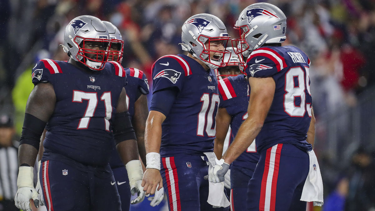 New England Patriots quarterback Mac Jones