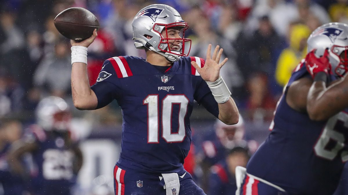 New England Patriots quarterback Mac Jones