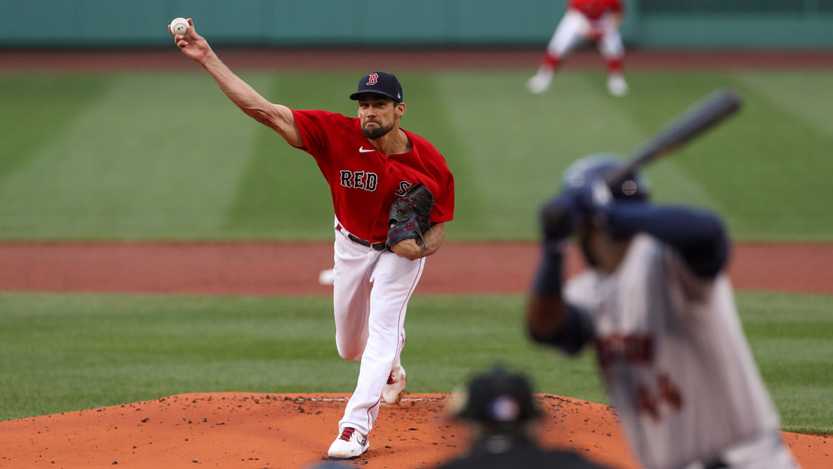 Boston Red Sox starting pitcher Nathan Eovaldi
