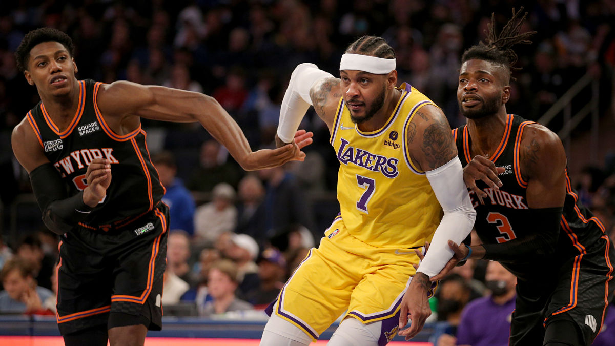 Los Angeles Lakers forward Carmelo Anthony