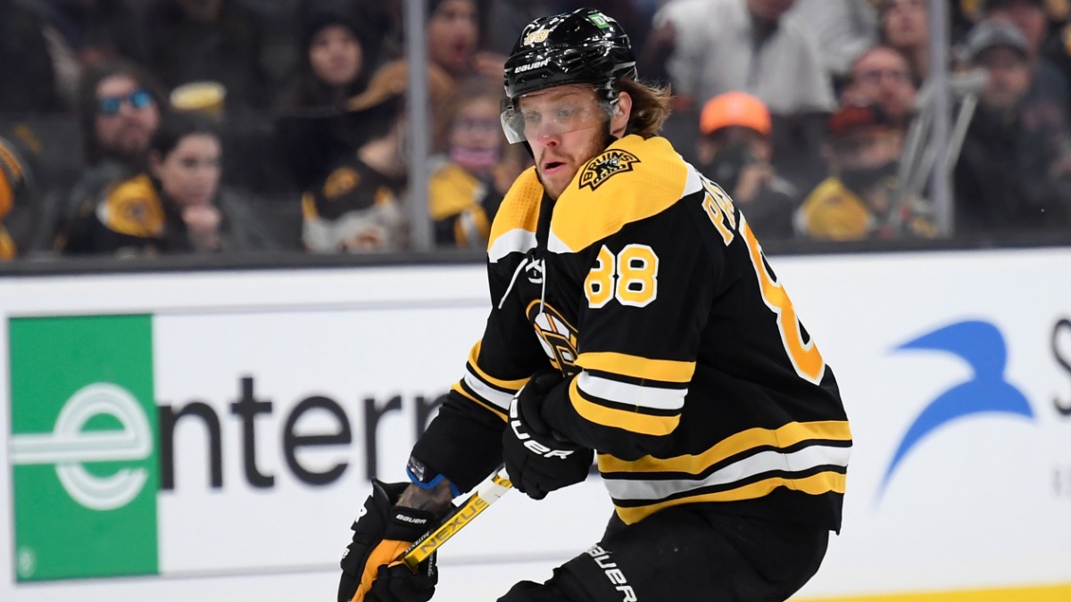 Boston Bruins right winger David Pastrnak