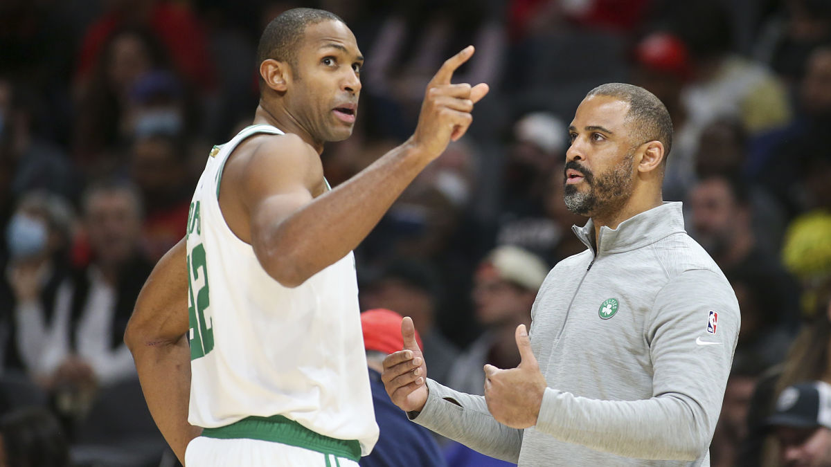 Boston Celtics head coach Ime Udoka and Al Horford