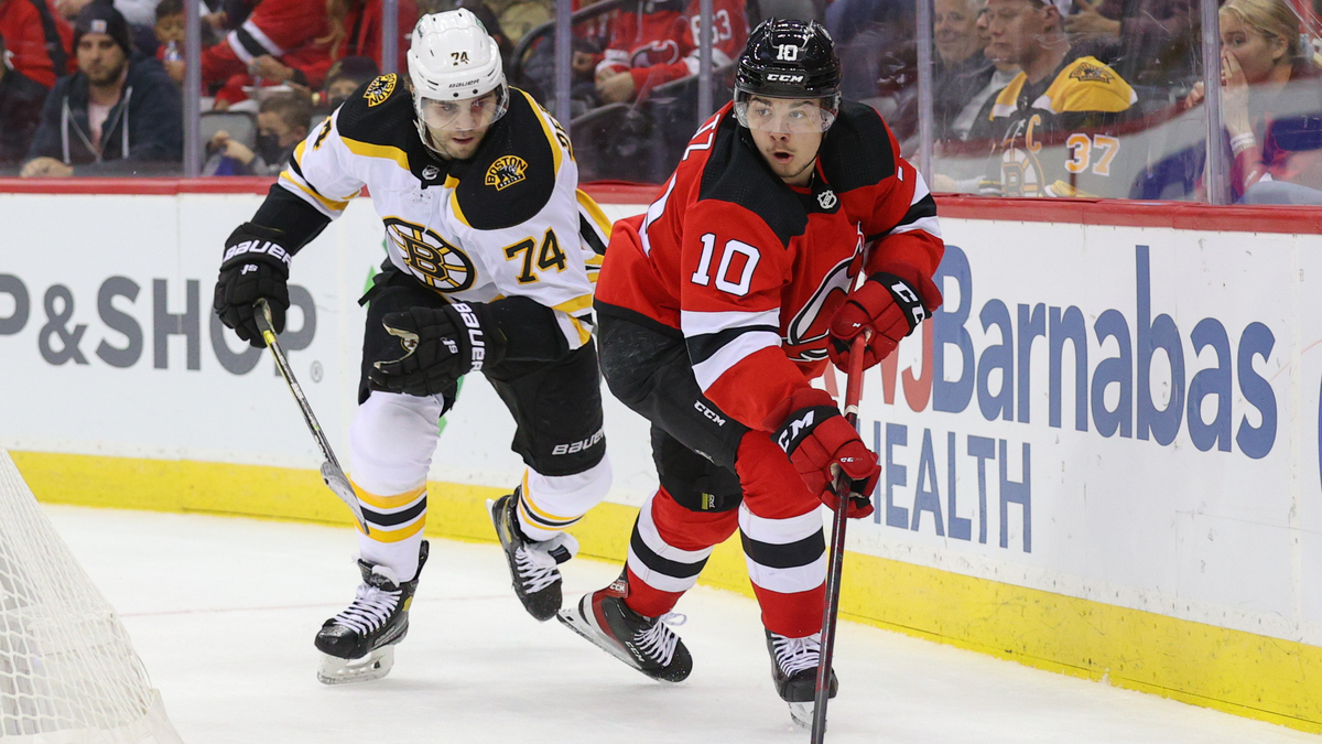 Boston Bruins winger Jake DeBrusk