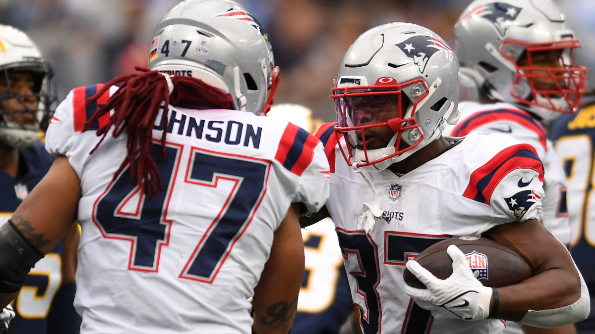 New England Patriots running back Damien Harris