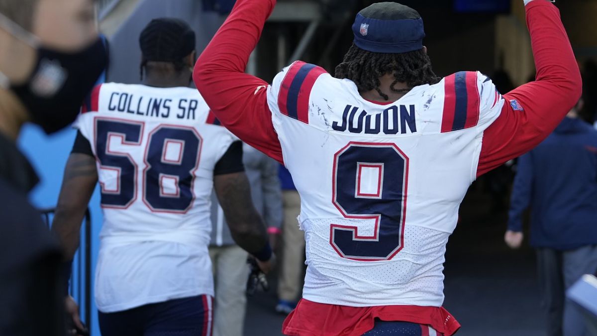 New England Patriots linebackers Matthew Judon and Jamie Collins