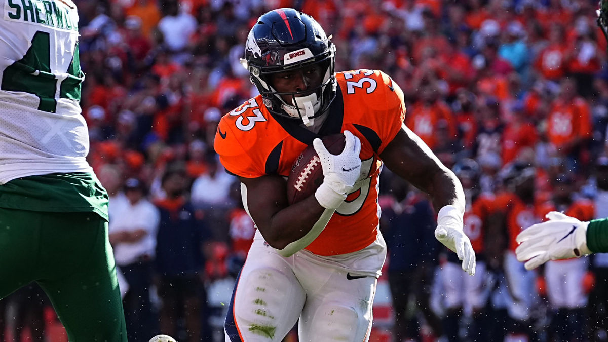 Denver Broncos running back Javonte Williams