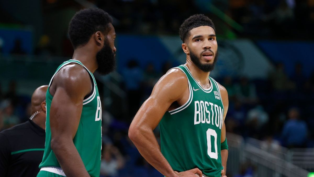 Boston Celtics wings Jaylen Brown, Jayson Tatum