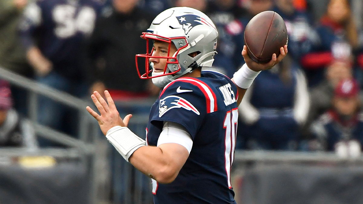 New England Patriots quarterback Mac Jones