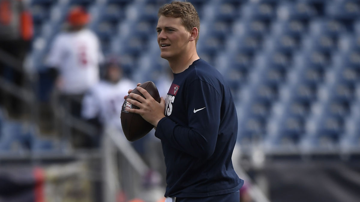 New England Patriots quarterback Mac Jones