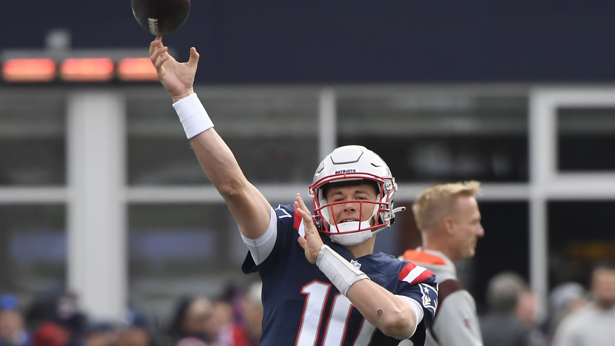 New England Patriots quarterback Mac Jones