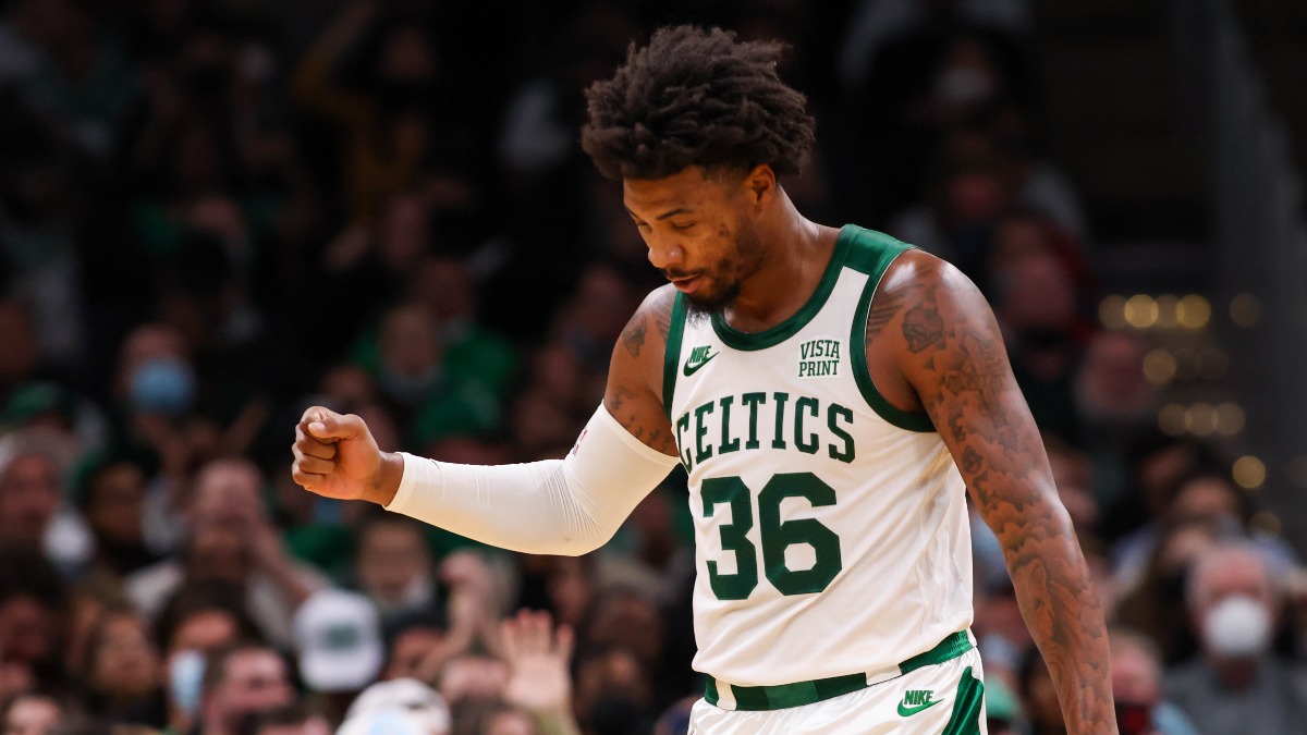Boston Celtics point guard Marcus Smart