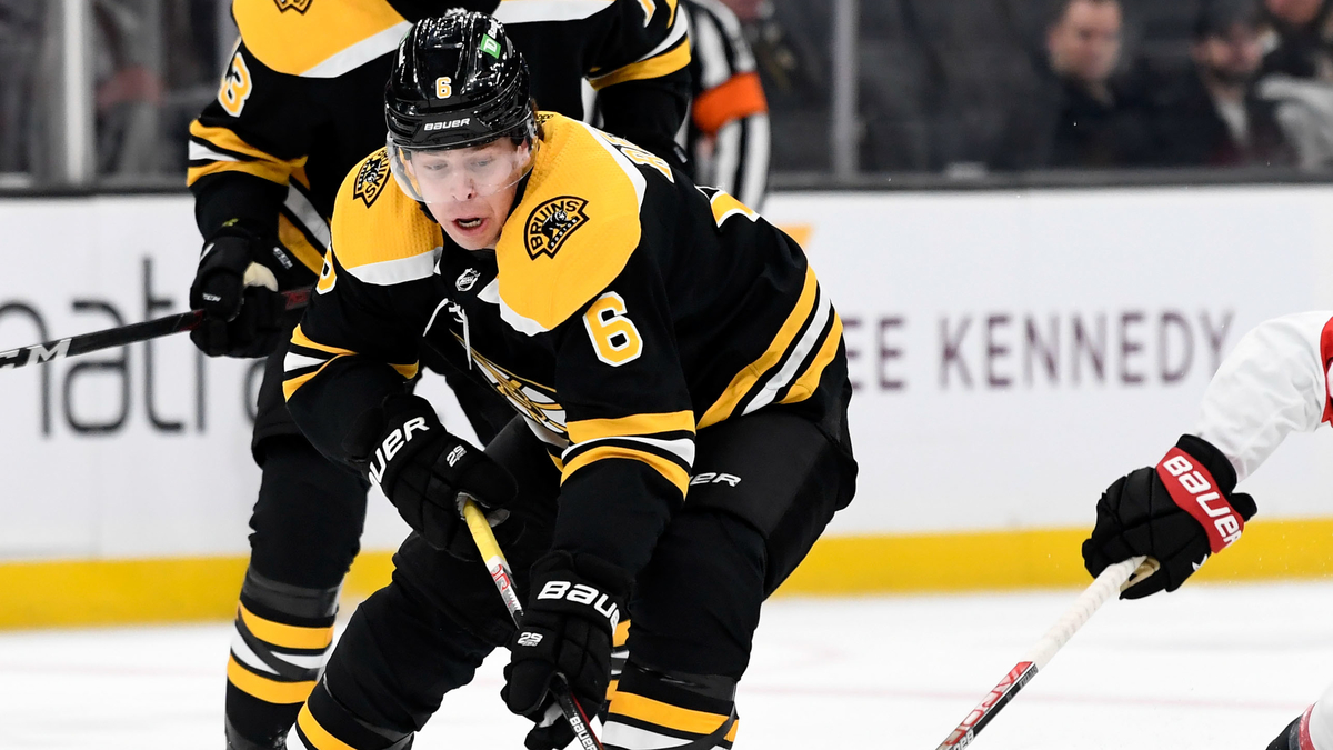 Boston Bruins defenseman Mike Reilly