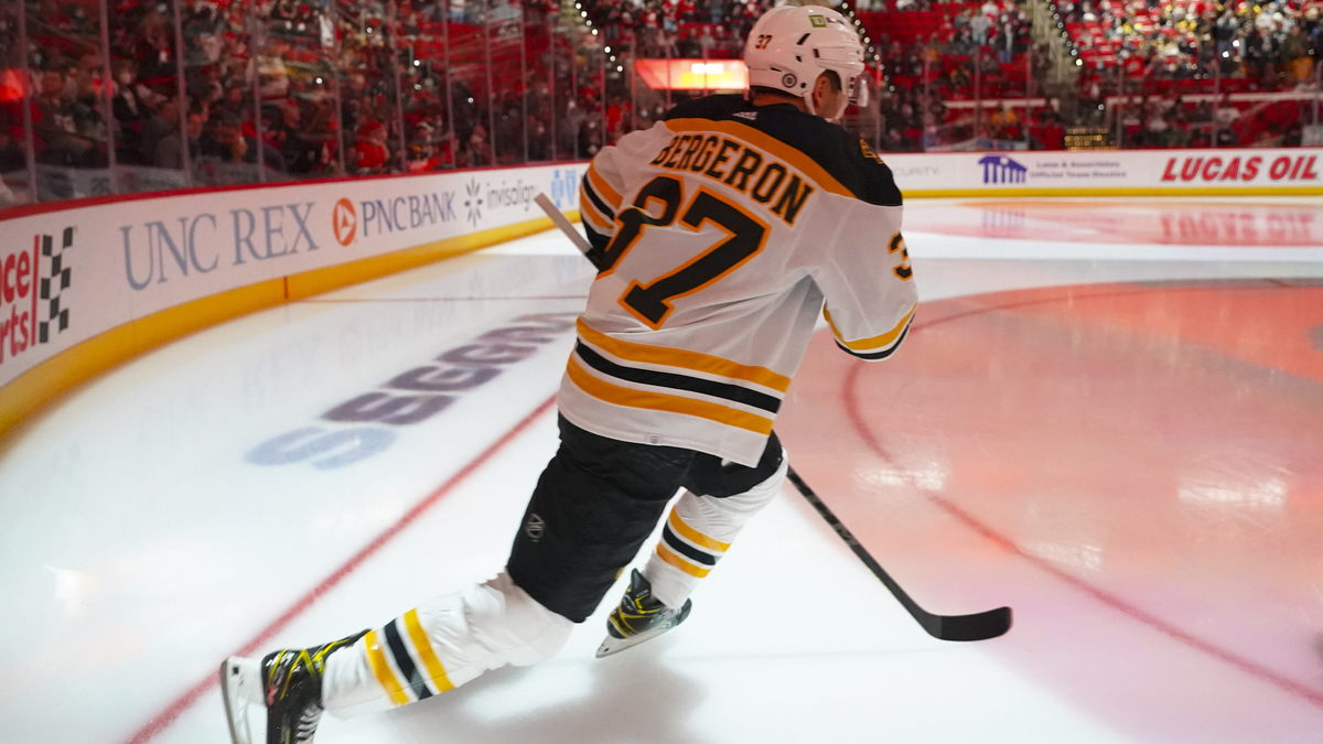 Boston Bruins center Patrice Bergeron
