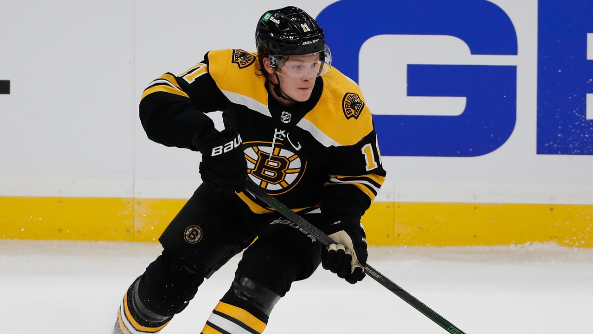 Boston Bruins center Trent Frederic