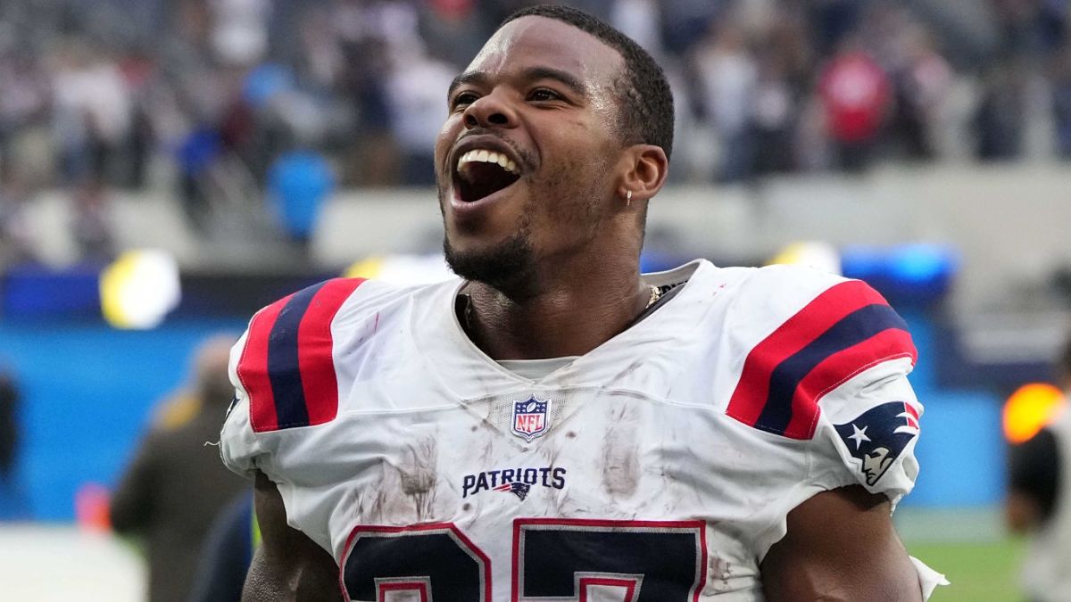New England Patriots running back Damien Harris