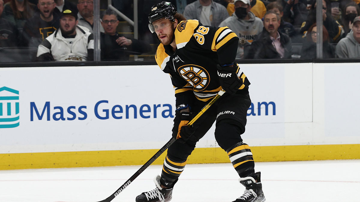 Boston Bruins right winger David Pastrnak