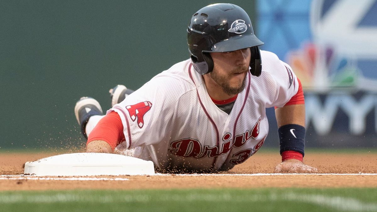 Greenville Drive catcher Kole Cottam