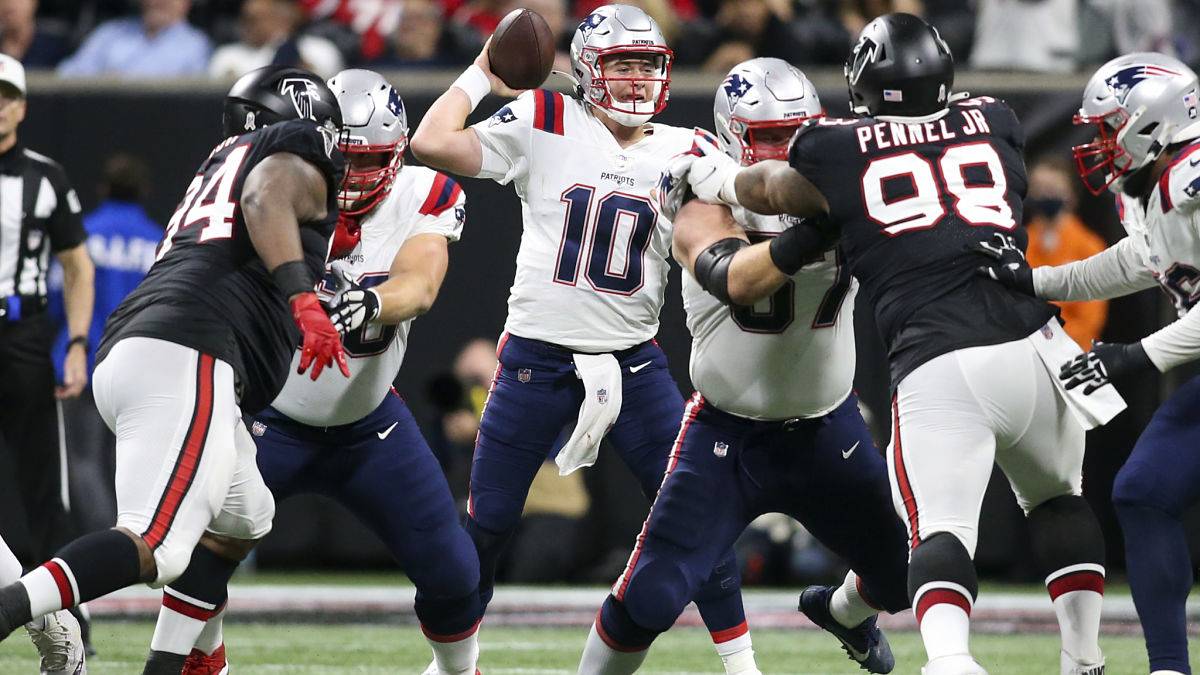 New England Patriots quarterback Mac Jones