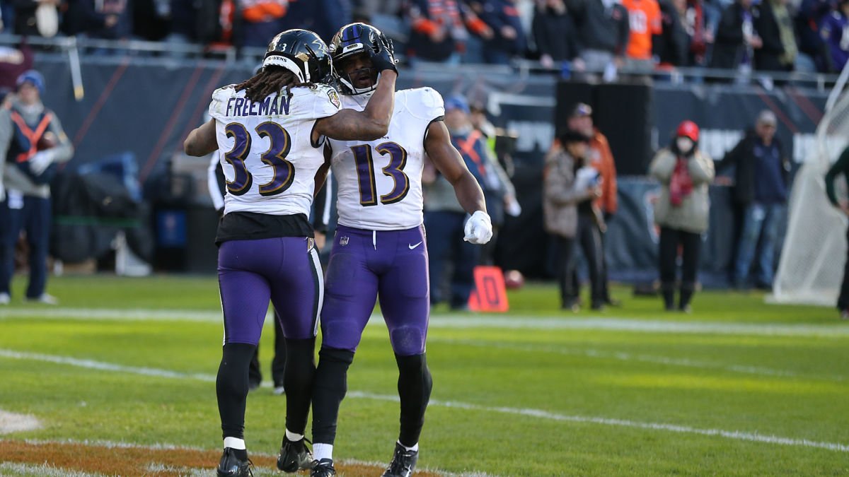 Baltimore Ravens running back Devonta Freeman