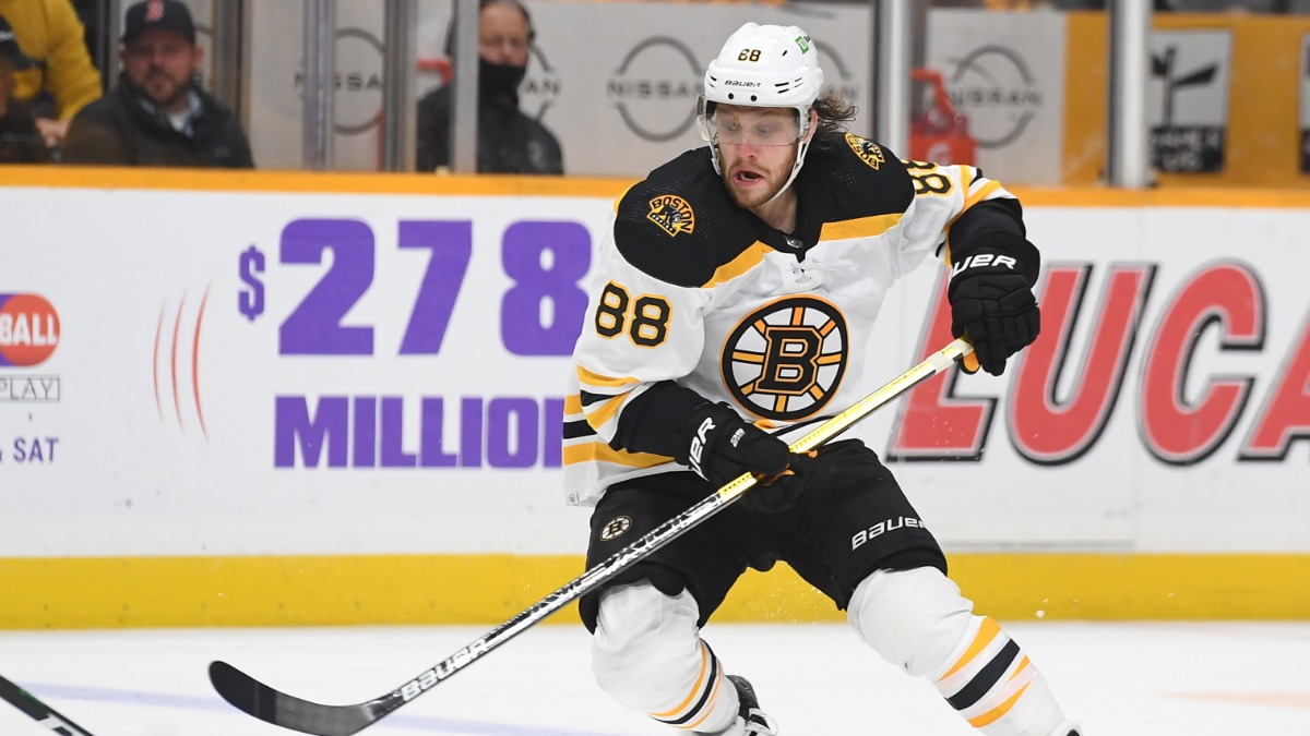 Boston Bruins forward David Pastrnak