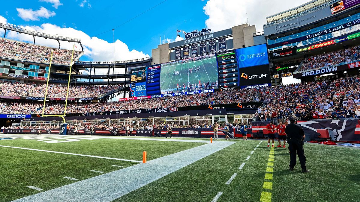 Gillette Stadium, home of the New England Patriots