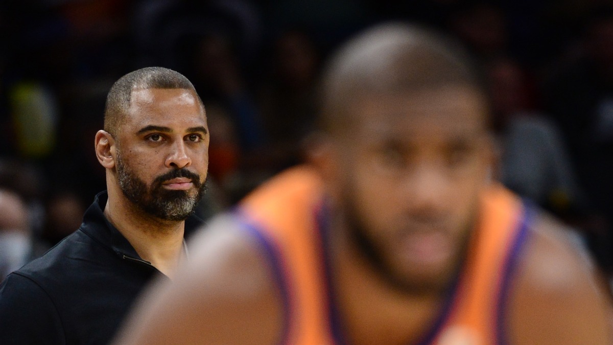Boston Celtics head coach Ime Udoka, Phoenix Suns point guard Chris Paul