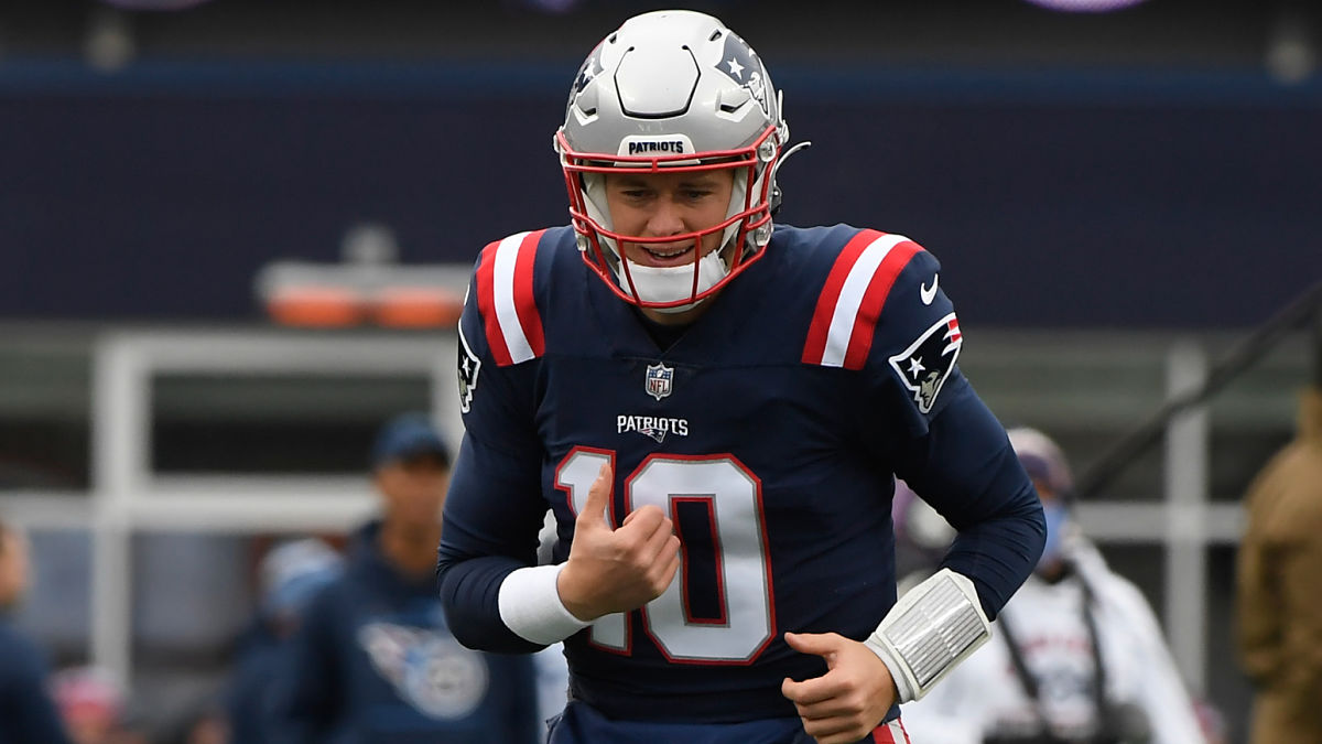 New England Patriots quarterback Mac Jones