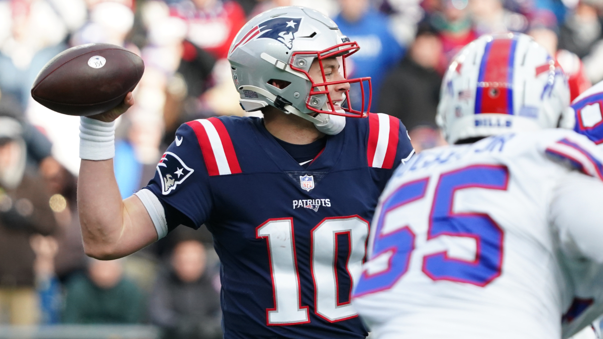 New England Patriots quarterback Mac Jones