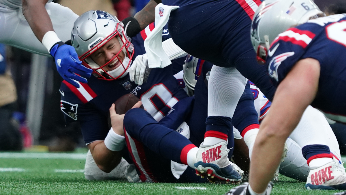 New England Patriots quarterback Mac Jones