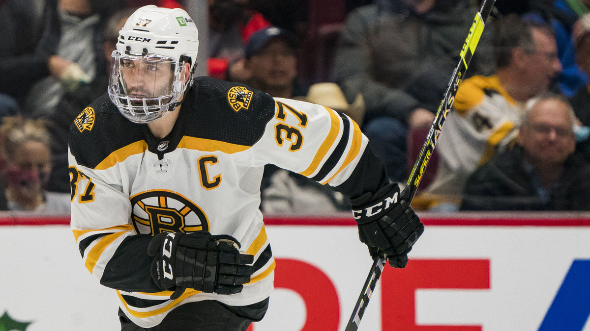 Boston Bruins center Patrice Bergeron