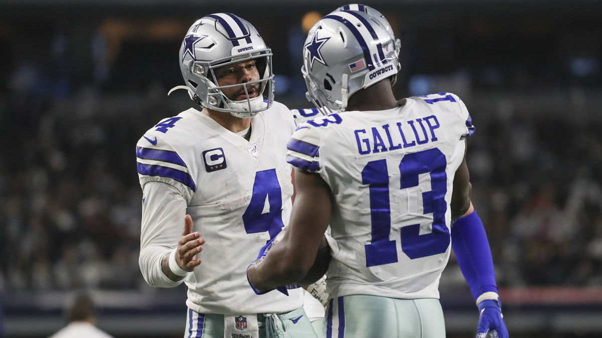 Dallas Cowboys quarterback Dak Prescott, wide receiver Michael Gallup