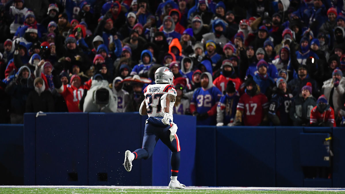New England Patriots running back Damien Harris