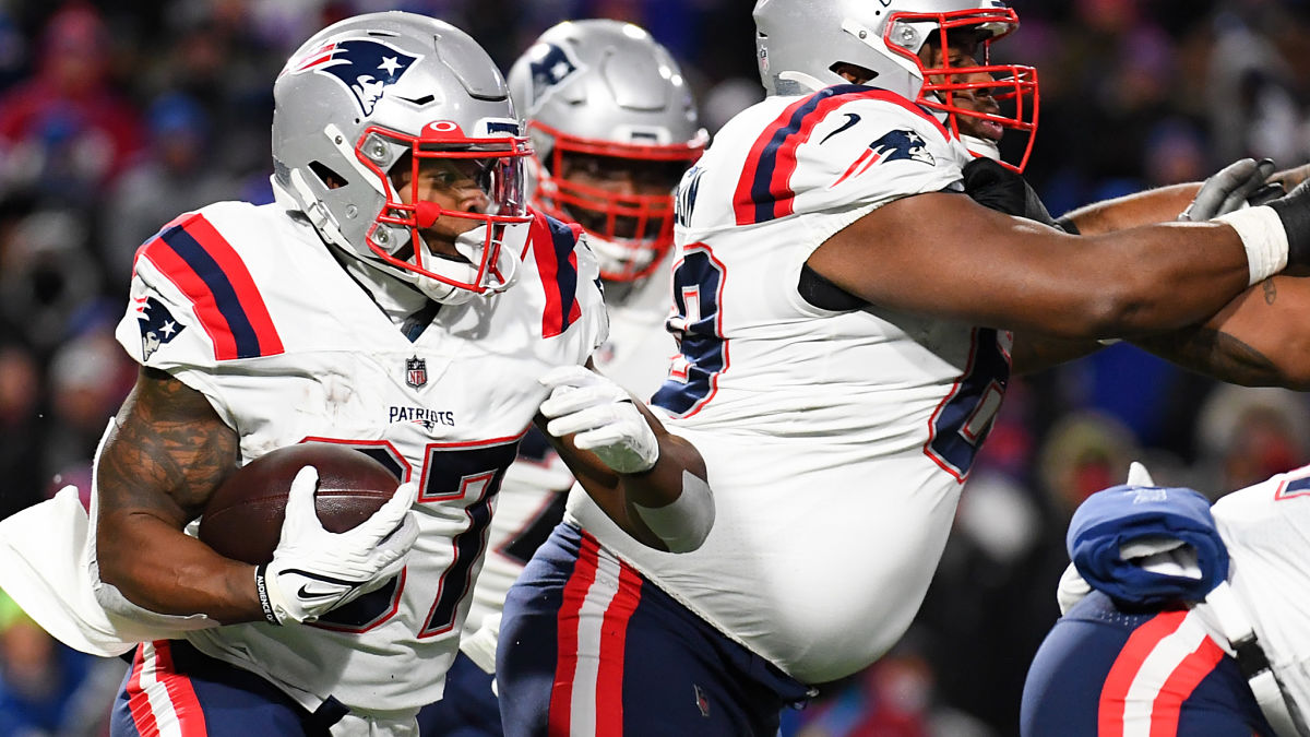 New England Patriots running back Damien Harris
