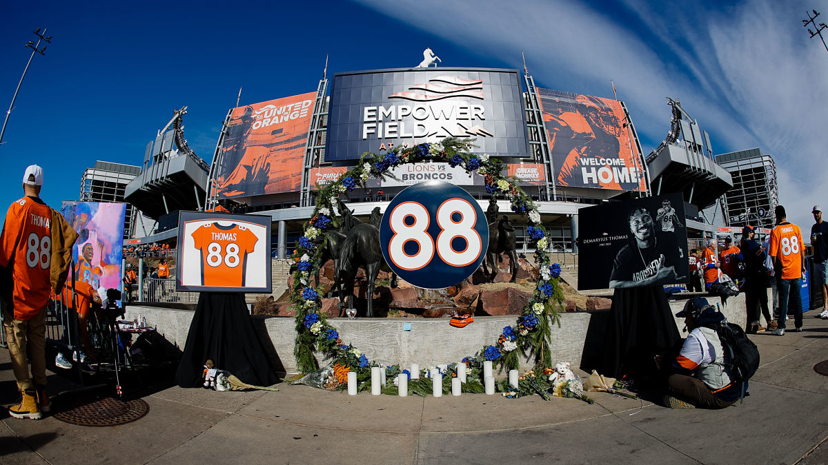 Demaryius Thomas memorial at Empower Field