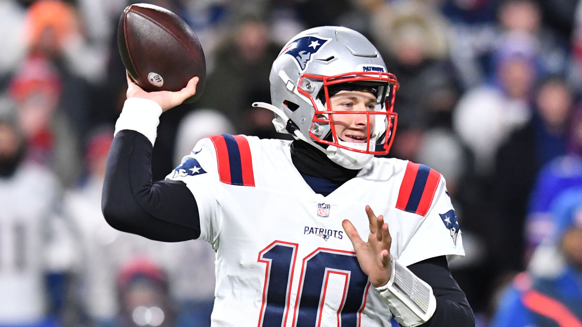 New England Patriots quarterback Mac Jones