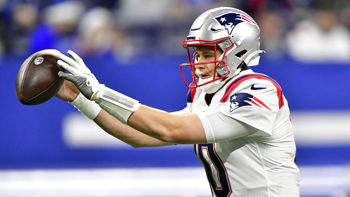 New England Patriots quarterback Mac Jones