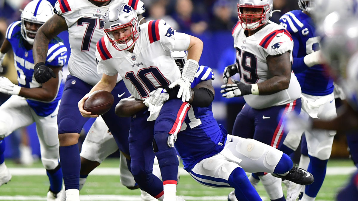 New England Patriots quarterback Mac Jones